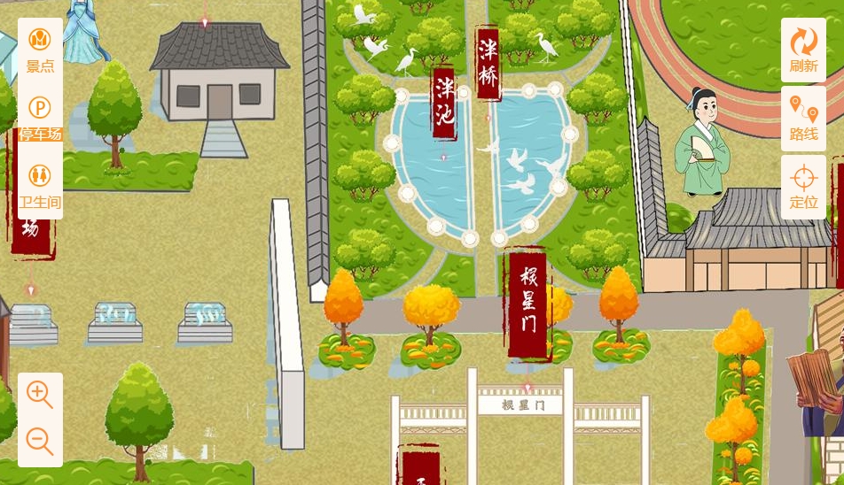 杭锦后手绘地图景区语音讲解导览系统：智慧景区建设的基石